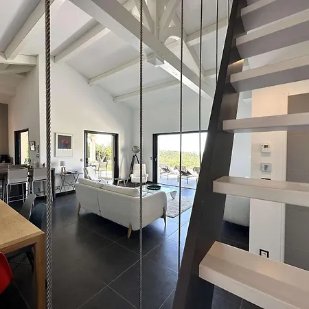 La Vigie, Pour 8 Personnes Avec Piscine Chauffee Et Vue A 拉隆德莱丝莫里斯